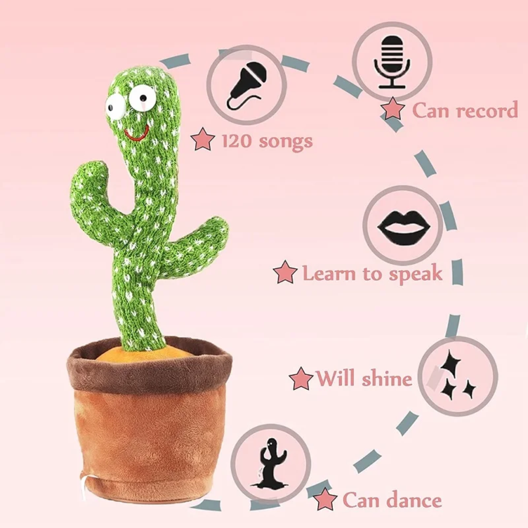 Repeat Talking Dancing Cactus Toy